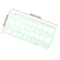 6pc Geometric Drafting Stencil Set – Plastic Metric Rulers Drafting Stencil Set PLUSH 21X15X0.1CM