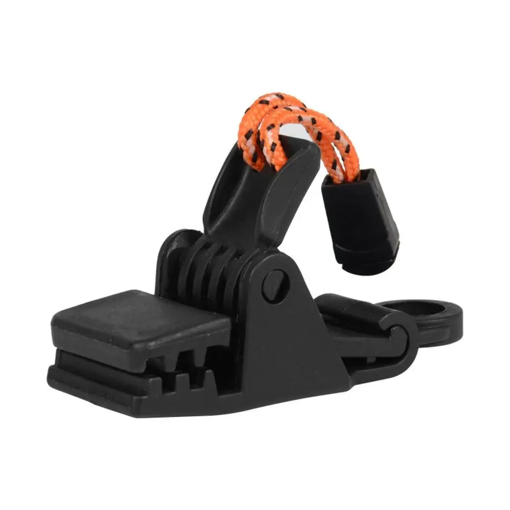 Windproof Tent Alligator Clip – Outdoor Tarp Clamp Tent Clip Clamp PLUSH black