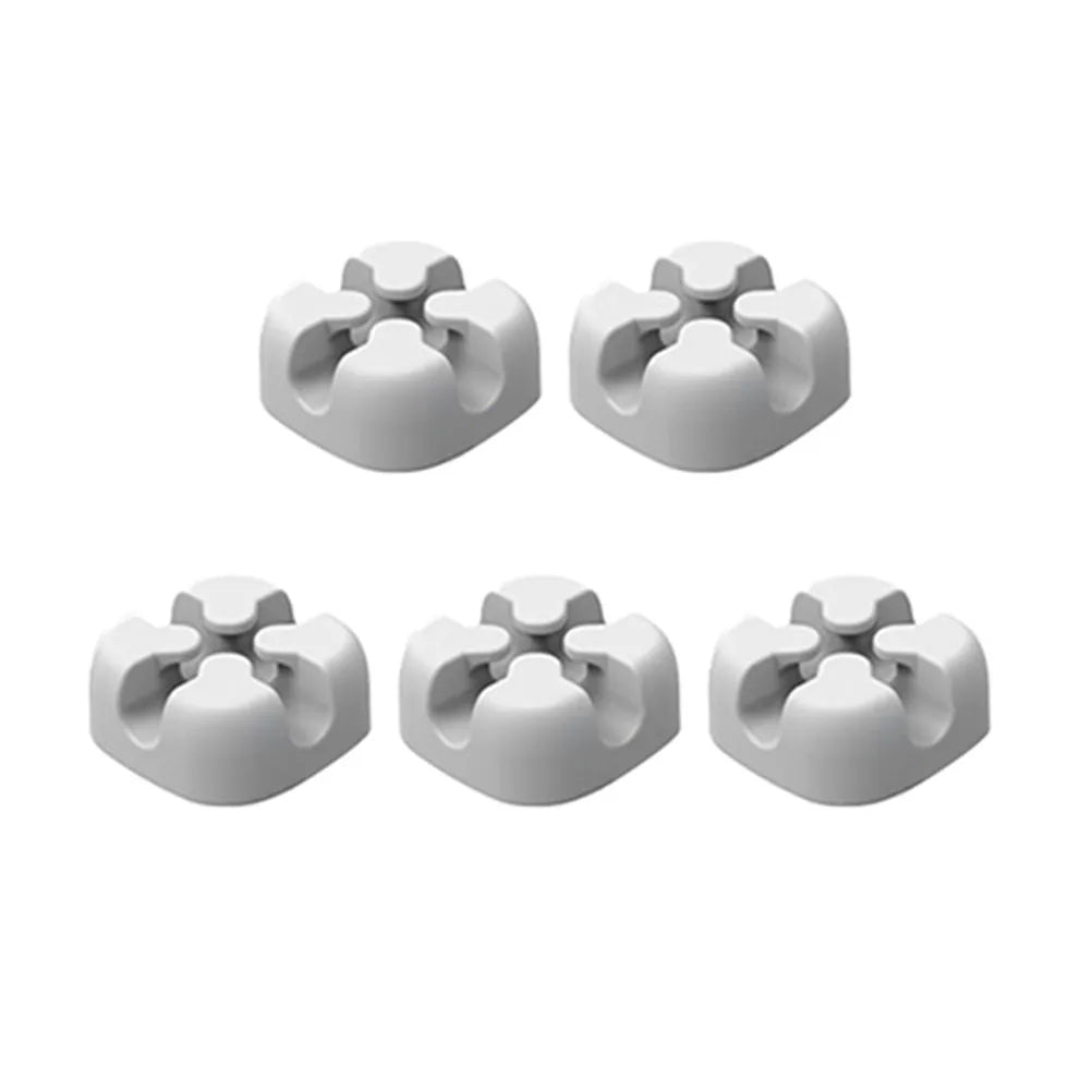 5-Pack Silicone Cable Winder Desktop Cord Organizer Holder Cable Organizer PLUSH