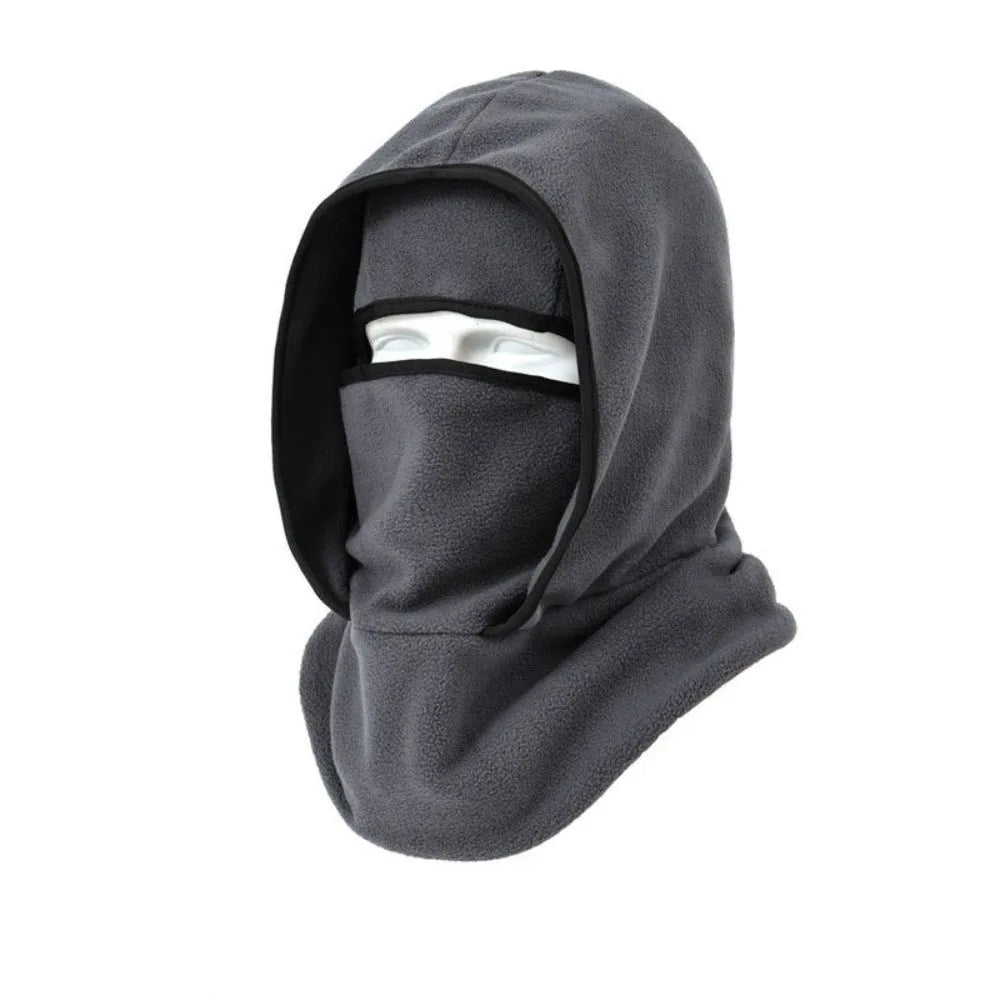 Double Layer Balaclava Ski Mask – Thermal Windproof Cap Balaclava Ski Mask PLUSH Dark Grey