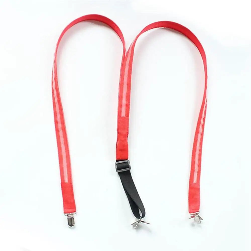 LED Light-Up Suspenders & Bow Tie Set – Glow Party Props LED Party Suspenders PLUSH red-Suspenders