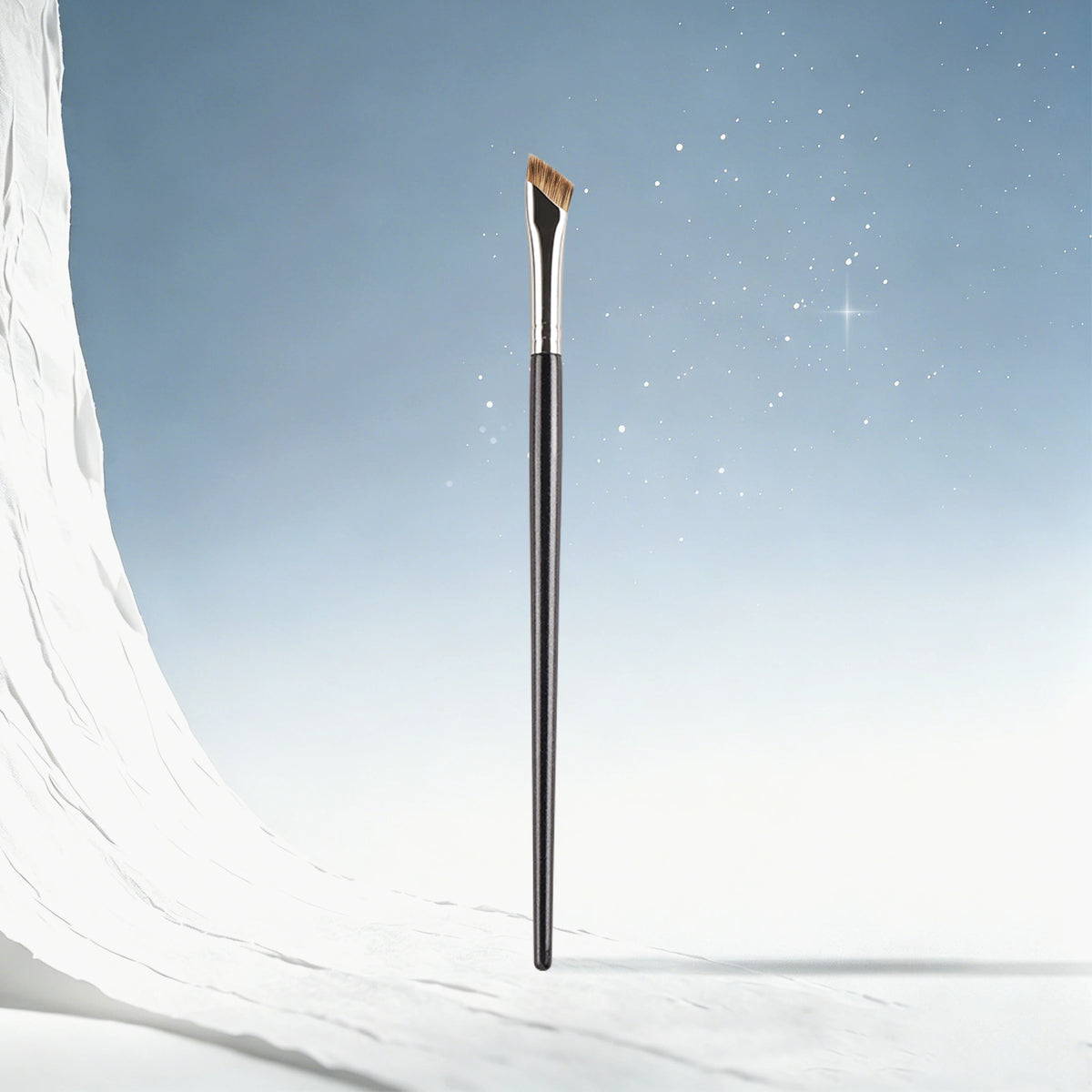 PLUSH Galaxy Angled Eyebrow Brush – Natural Sable Hair Brow Eyebrow Makeup Brush PLUSH