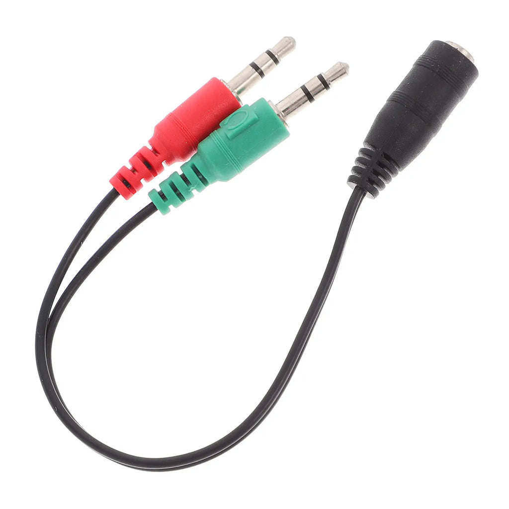 Dual Headphone Splitter Cable 3.5mm Audio Adapter | Foxnovo Audio Splitter Adapter PLUSH