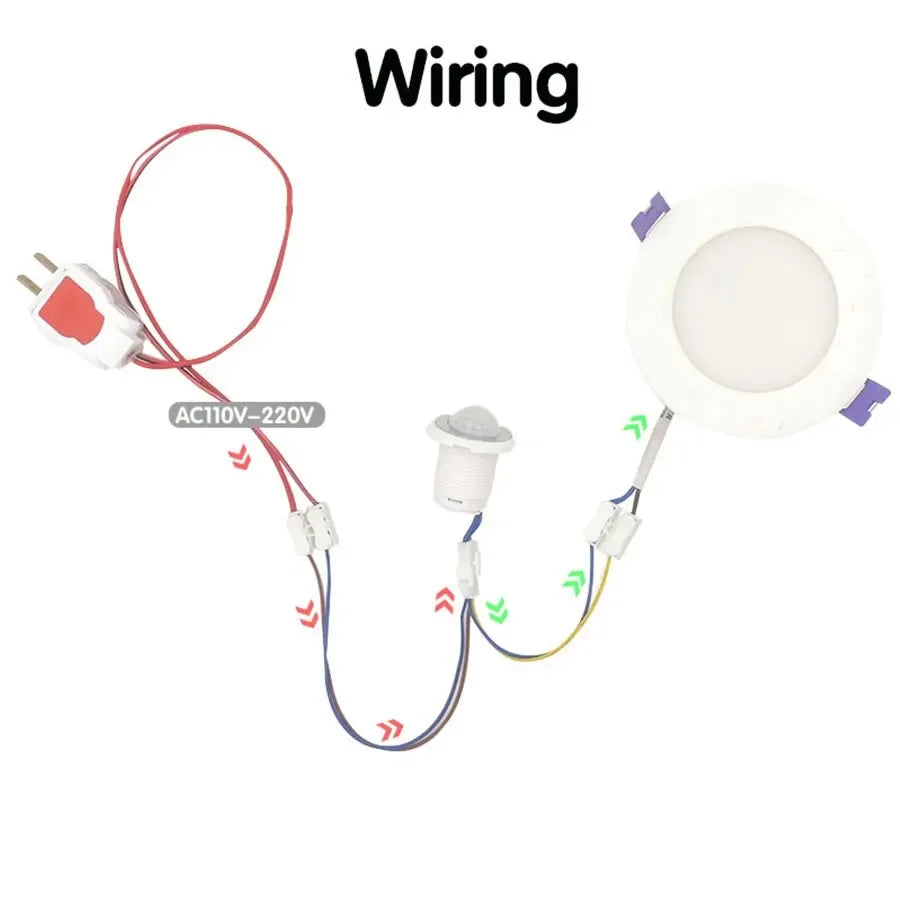 PIR Motion Sensor Switch – Time Delay, AC 85-265V, LED Lights Motion Sensor Switch PLUSH