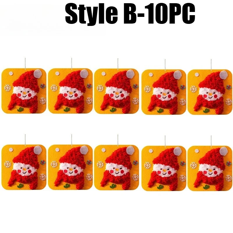 Felt Craft Kit for Kids – DIY Sewing Threading Painting Kids Craft Kit PLUSH Style B-10PCS