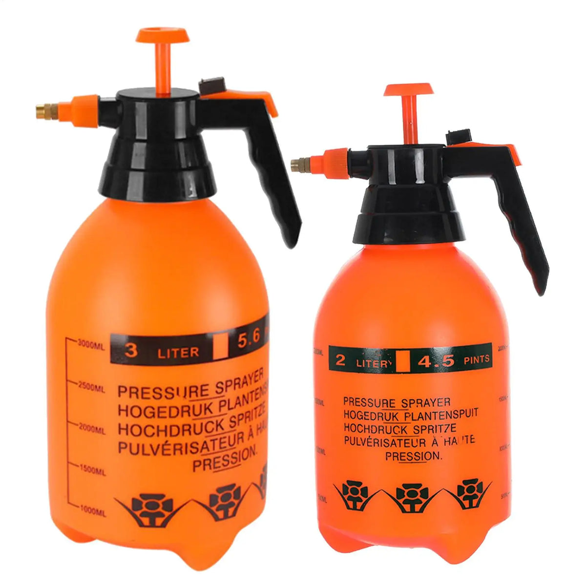 2/3L Hand Pressure Garden Sprayer – Adjustable Nozzle Bottle Garden Sprayer Bottle PLUSH
