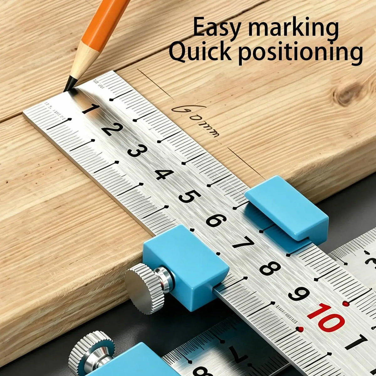 Woodworking Ruler Limit Slider – Precision Stop Block for DIY Woodworking Stop Block PLUSH