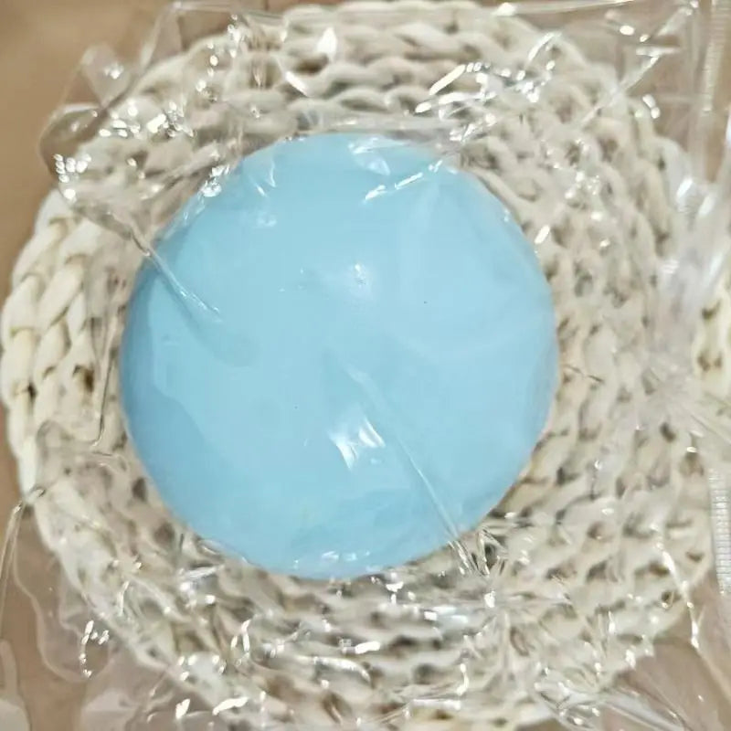 Mochi Taba Squishy 10cm Cheese Ball – Extra Large Soft Toy Squishy Novelty Toy PLUSH A1 Blue