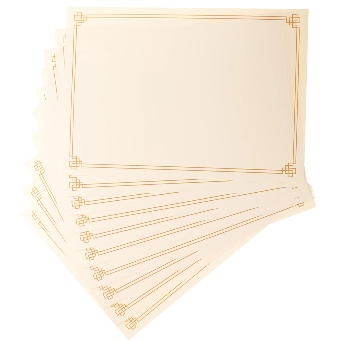 10pcs A4 Blank Certificate Paper – Printable Diploma Sheets Certificate Paper PLUSH As Shown 2