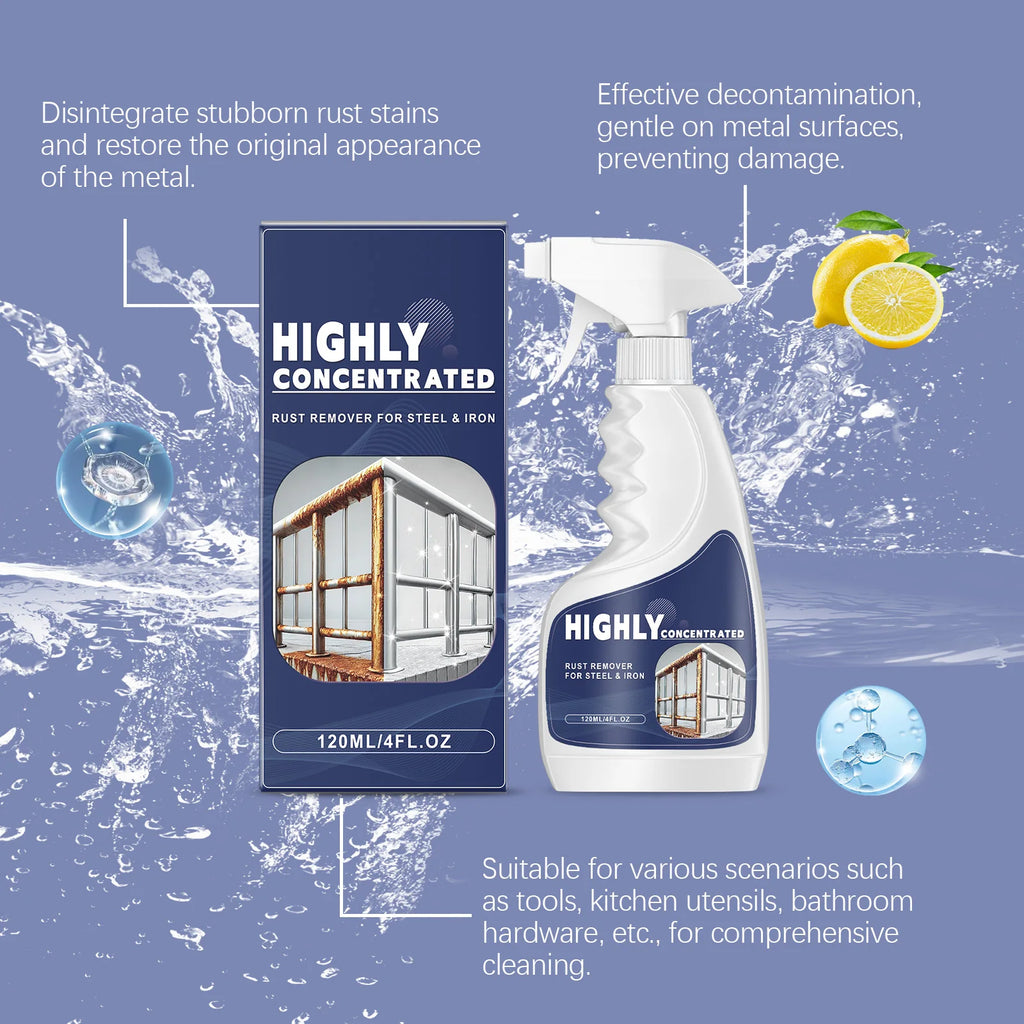 Metal Rust Remover Spray – Fast-Acting Multi-Surface Dissolver Rust Remover Spray PLUSH
