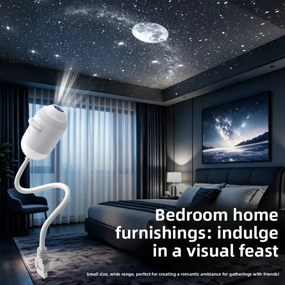 USB Galaxy Starry Sky Projector Night Light – Car & Bedroom Galaxy Projector Lamp PLUSH