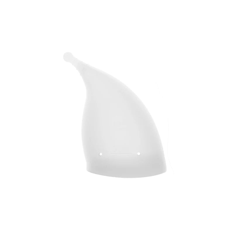 Reusable Menstrual Cup – Medical Grade Silicone Lady Cup Menstrual Cup PLUSH 1Pc-Naked-White S Size