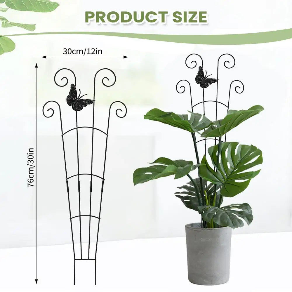 Climbing Plant Trellis 76cm – Garden Support Frame for Vines Plant Support Trellis PLUSH A