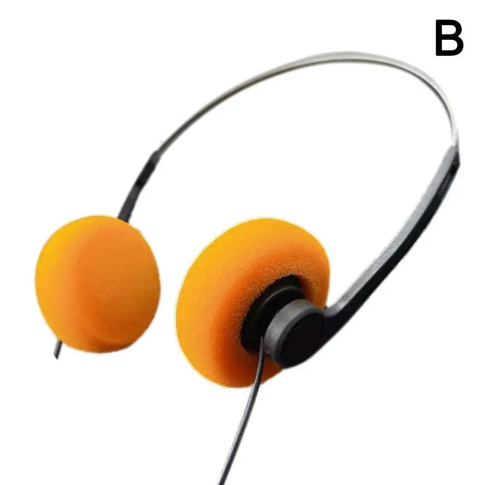 Retro Wired Over-Ear Headphones | 3.5mm Fashion Photo Prop Wired Headphones PLUSH B