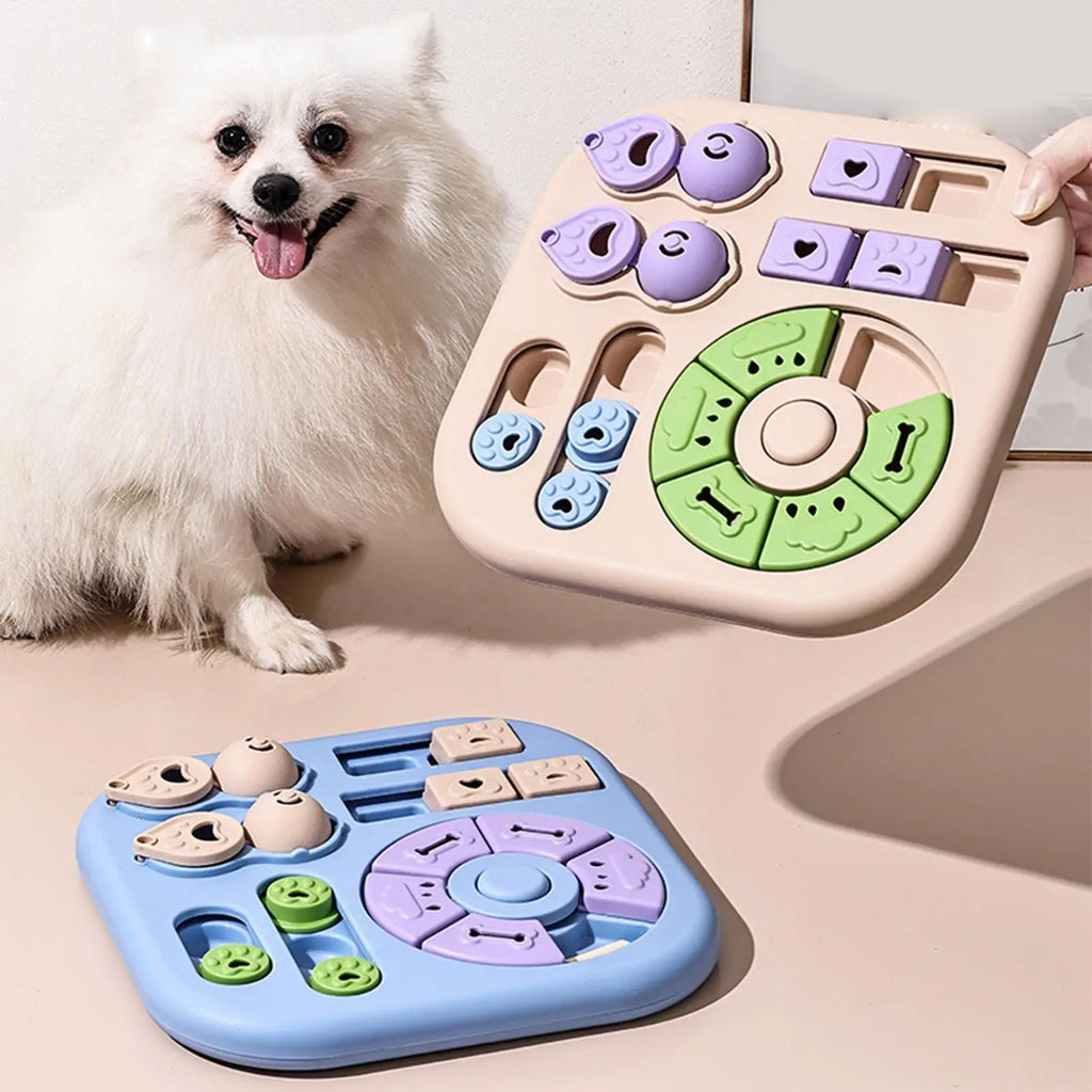 Dog Puzzle Toy Slow Feeder – Interactive Treat Dispenser Pet Puzzle Feeder PLUSH