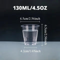 50/100pcs 4.5oz Disposable Plastic Cups for Parties & Picnics Disposable Drink Cups PLUSH 130ML-4.5OZ 50PCS