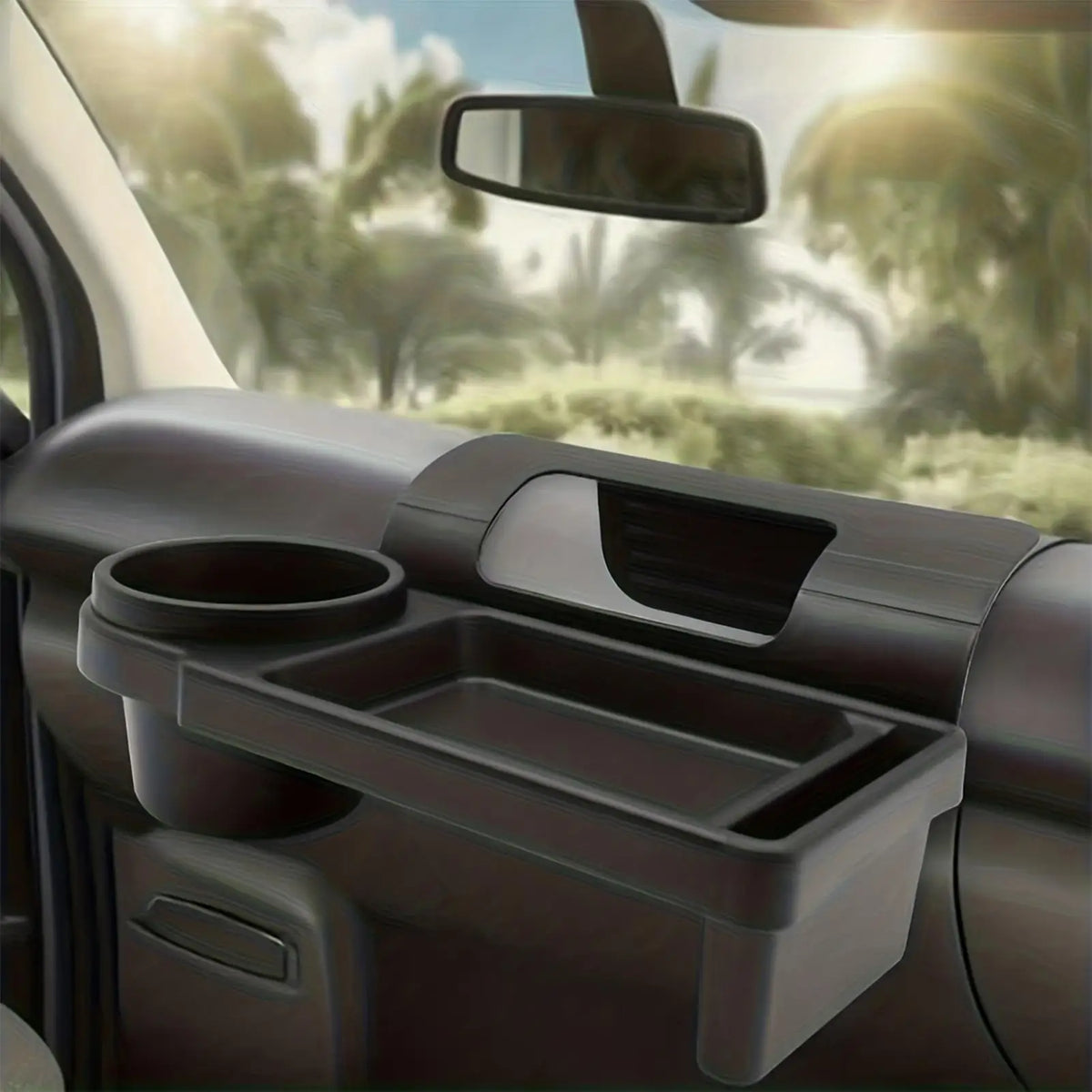 Car Window Cup Holder Phone Mount & Storage Organizer Car Storage Organizer PLUSH