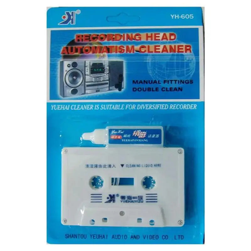Cassette Tape Head Cleaner & Demagnetizer Kit | Audio Deck Tape Head Cleaner PLUSH A