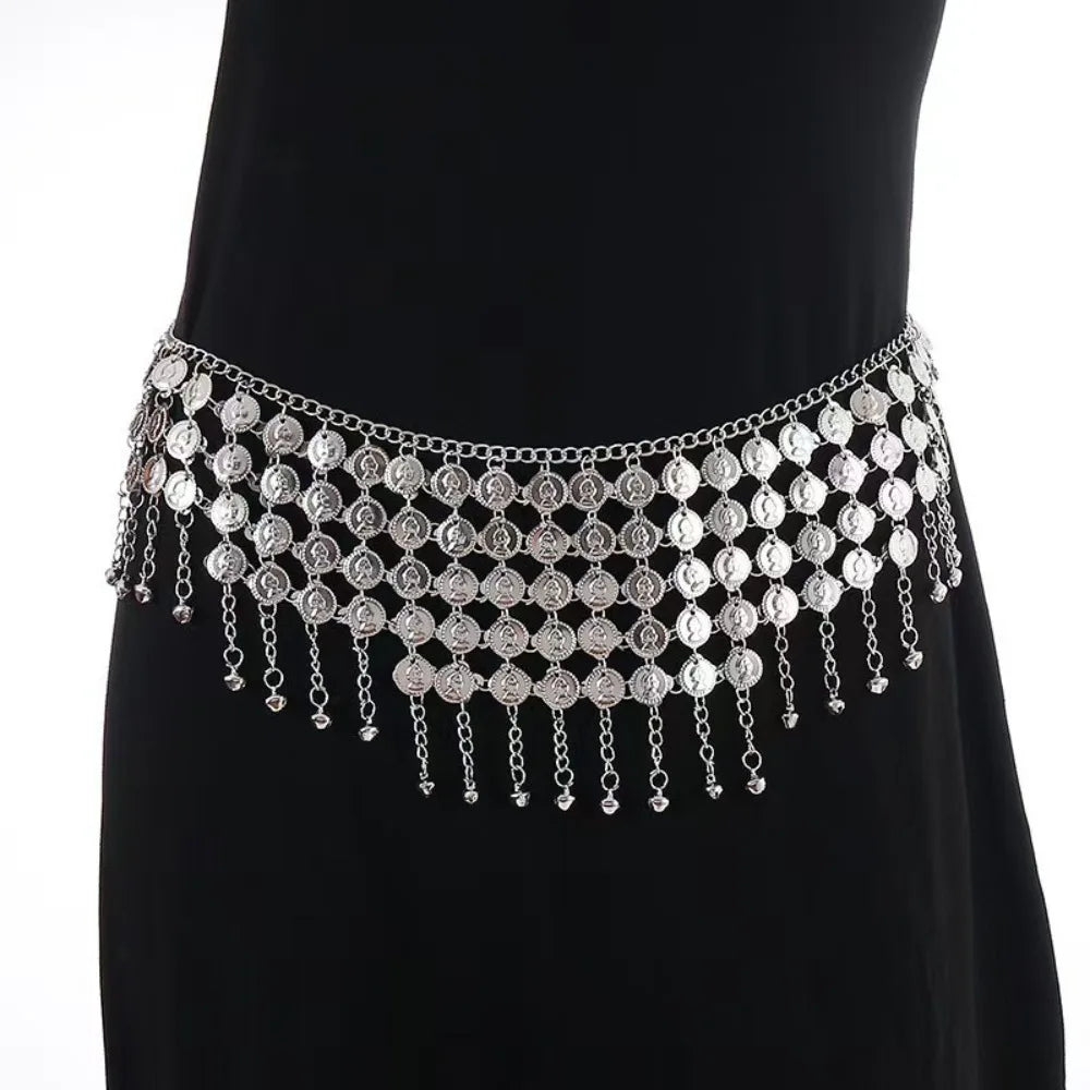 Vintage Belly Dance Tassel Waist Chain – Bohemian Body Jewelry Body Waist Chain PLUSH Style 6