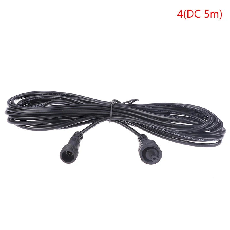 Waterproof Solar Spotlight Extension Cable 3M 5M 10M | 2-Pin DC Outdoor Extension Cable PLUSH 4 DC 5m