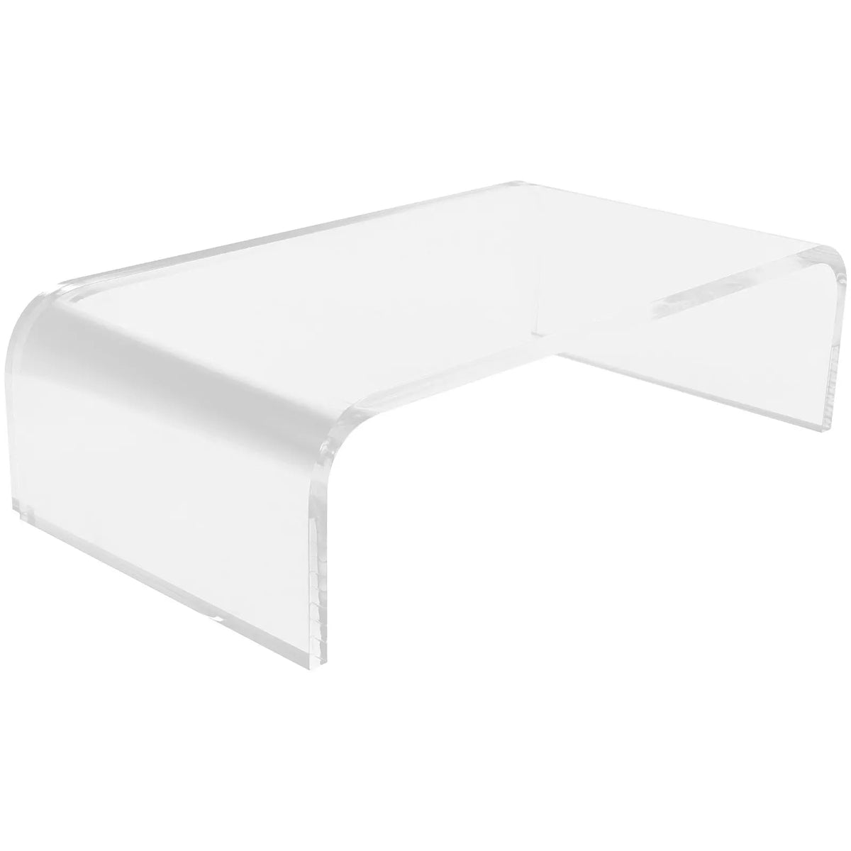 Foxnovo Clear Acrylic Monitor Riser – Ergonomic Desk Stand Monitor Riser Stand PLUSH
