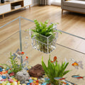 Transparent Aquarium Plant Holder – Hanging Fish Tank Pot Aquarium Plant Holder PLUSH 1PC