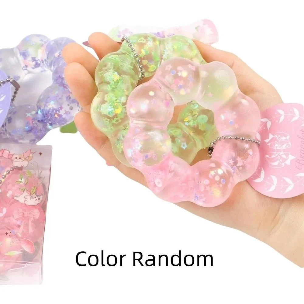 Sensory Fidget Bracelet – Slow Rebound Donut Squeeze Toy Fidget Toy Bracelet PLUSH Color Random