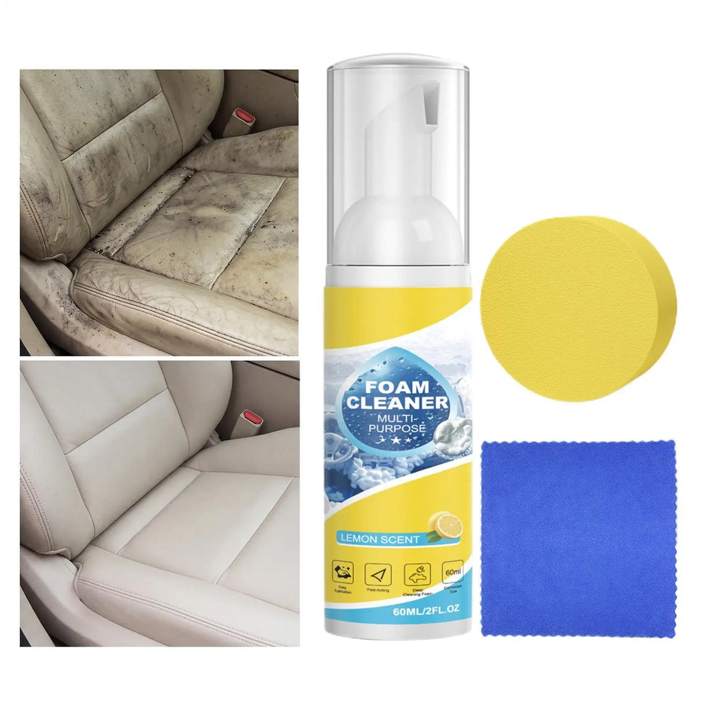 60ml Car Foam Cleaner Spray – Multi-Surface Interior Cleaner Car Foam Cleaner PLUSH
