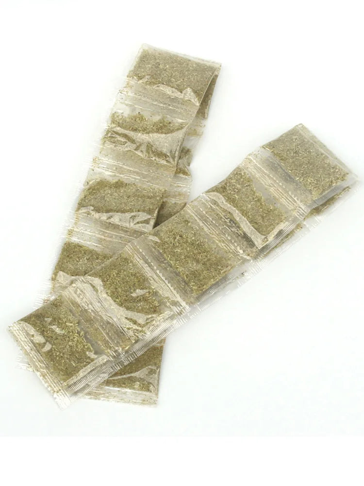 10pcs Natural Catnip Bags – Cat Grass Leaf Powder Toys Catnip Cat Toy PLUSH