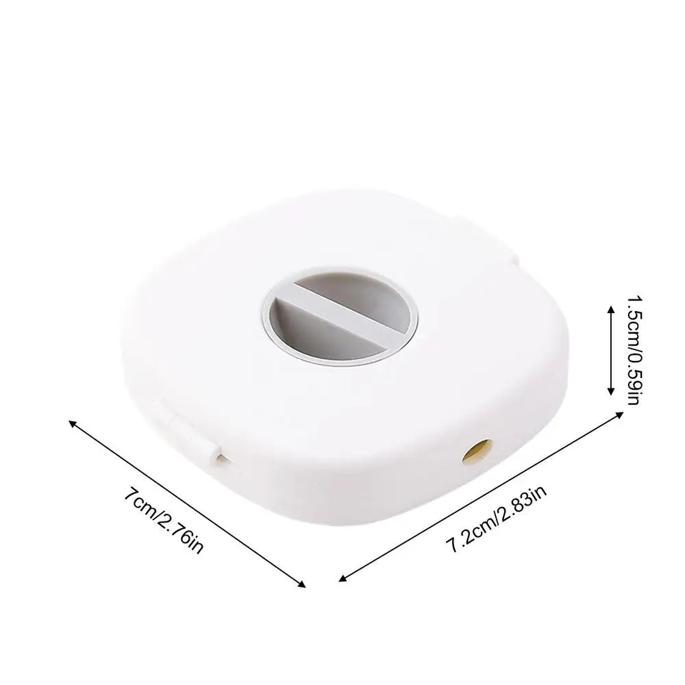 Rotating Cable Winder Box – Portable Wire & Cord Organizer Cable Organizer Box PLUSH White 1PC