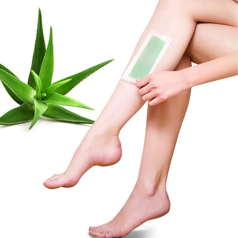 10pcs Hair Removal Wax Strips – Face, Body, Legs & Arms Hair Removal Strips PLUSH