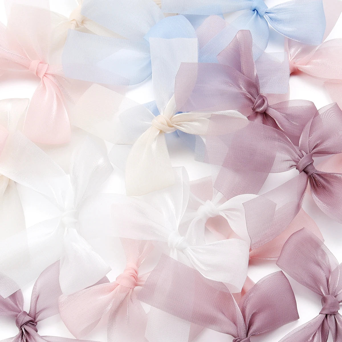 5pcs Satin Ribbon Bows 7x8cm – Multicolor Bowknot Craft Décor Craft Ribbon Bows PLUSH