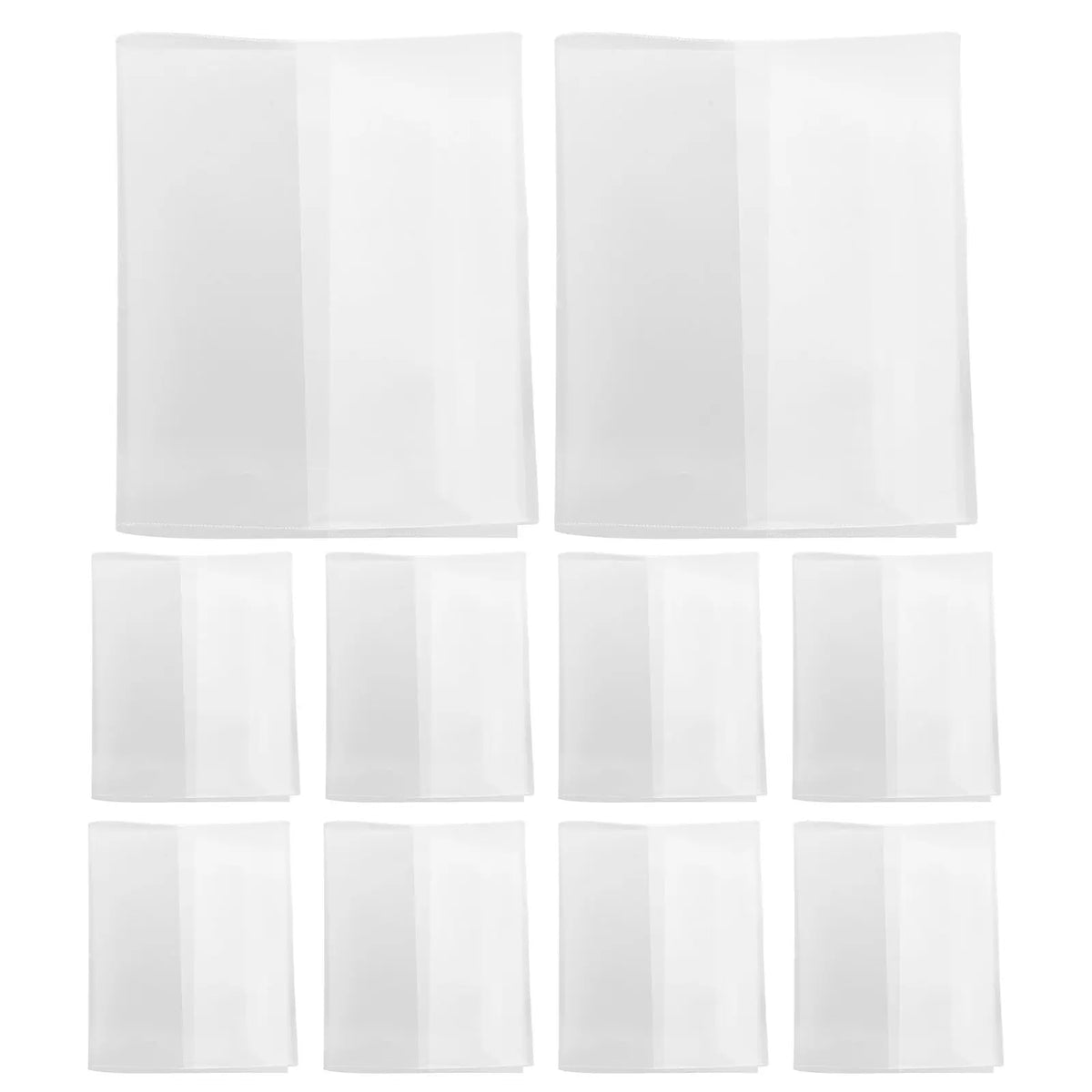 10pcs Clear Waterproof A5 Book Covers – Transparent Sleeves Book Cover Sleeves PLUSH