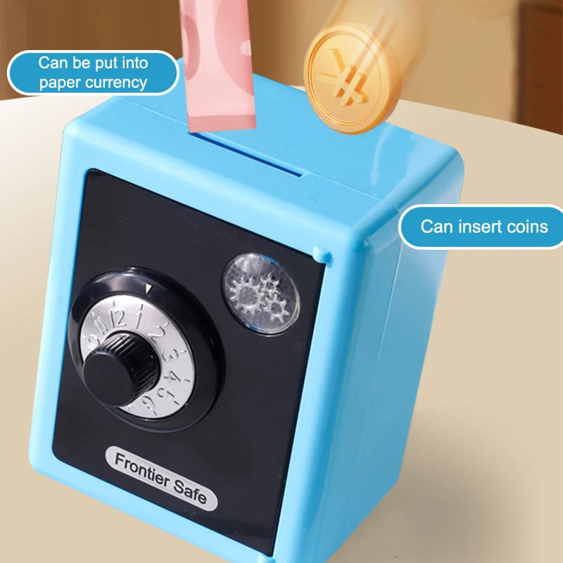 Kids Combination Lock Piggy Bank – Mini Password Coin Safe Box Kids Coin Safe PLUSH