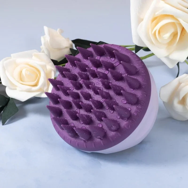 Silicone Scalp Massage Brush – Hair Washing Massager Comb Scalp Massage Brush PLUSH