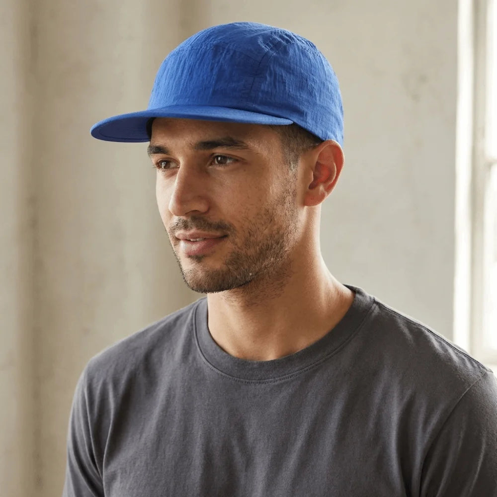 5-Panel Flat Brim Baseball Cap – Unisex Quick-Dry Hat Baseball Cap PLUSH