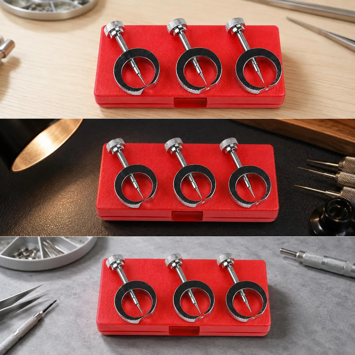 3-Piece Watch Hand Removal Tool Set | Precision Pointer Puller Watch Repair Tool PLUSH