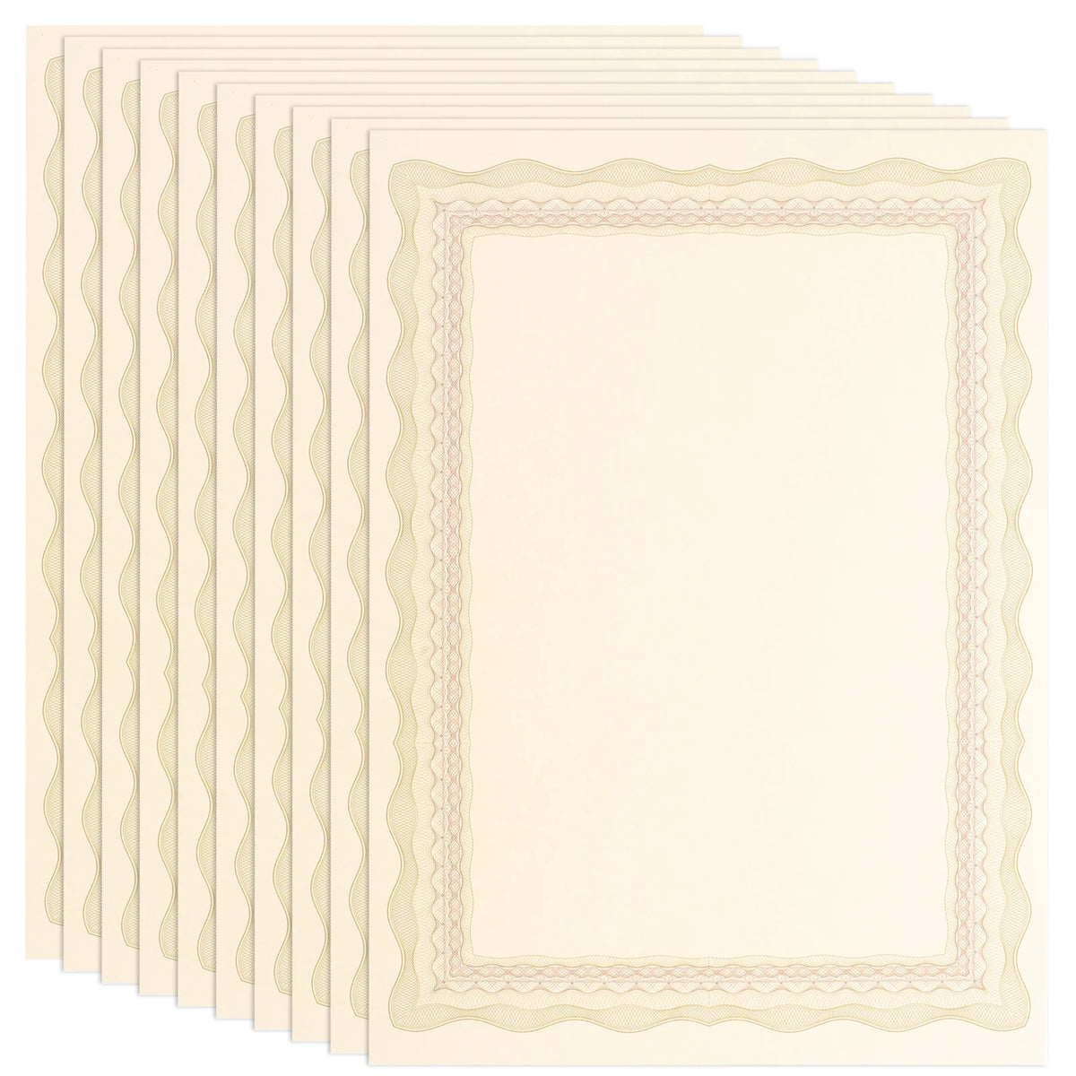10pcs A4 Blank Certificate Paper – Printable Diploma Sheets Certificate Paper PLUSH