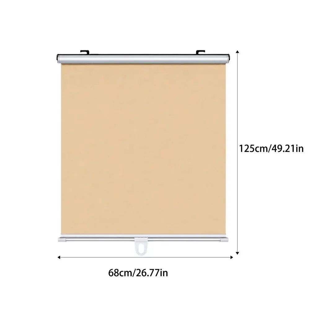 Retractable Car Sunshade No-Drill Suction Cup Windshield Cover Car Windshield Sunshade PLUSH 68x125cm