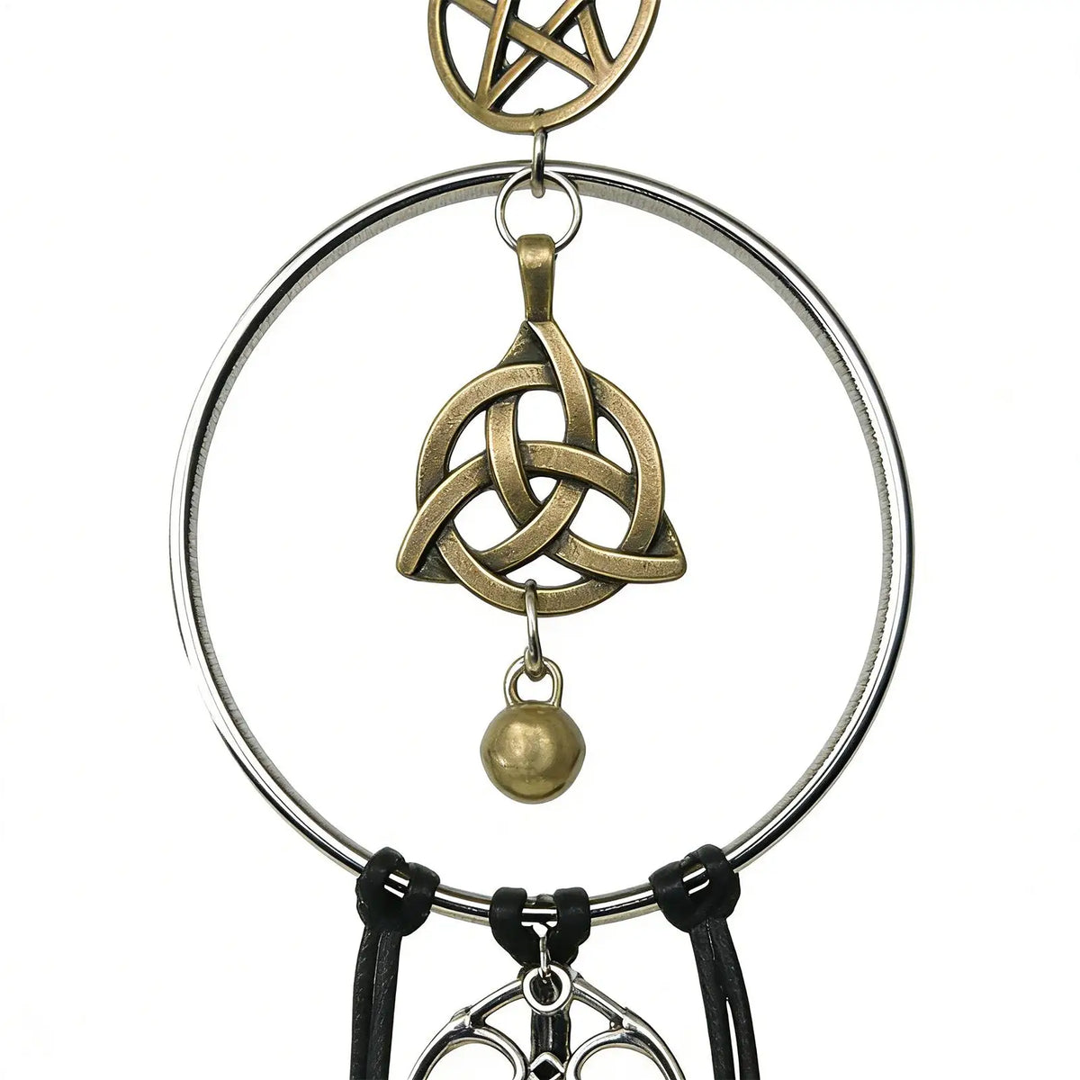 Witch Bells Door Knob Hanger | Vintage Brass Wind Chime Décor Wind Chime Ornament PLUSH