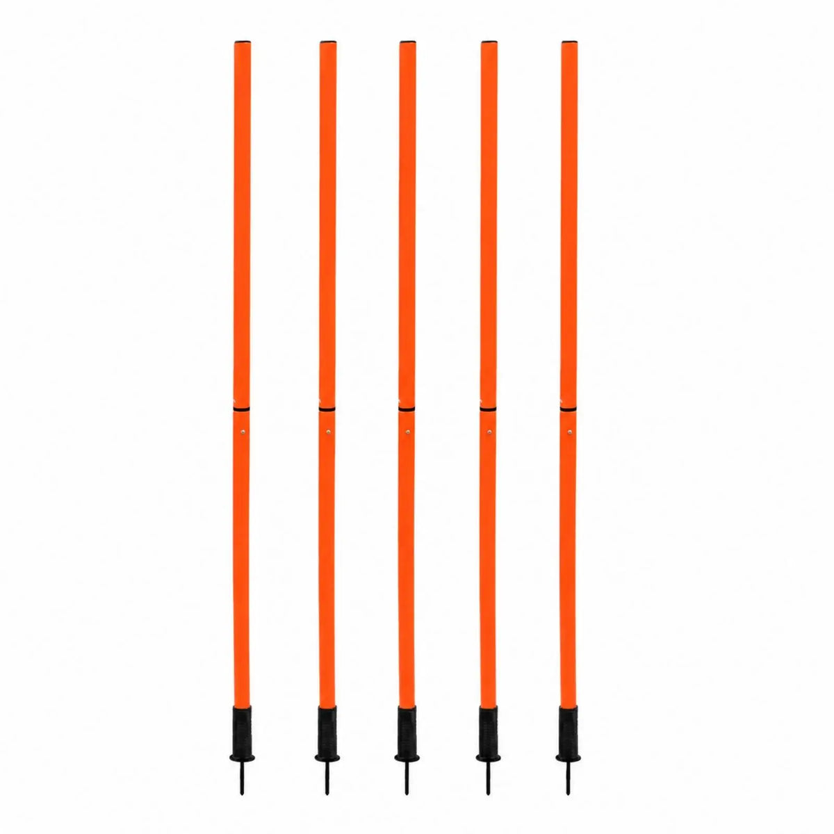 Training Flag Pole 1.5m Quick-Assembly with Connector Joint Sports Training Pole PLUSH Org5PKRodSpring