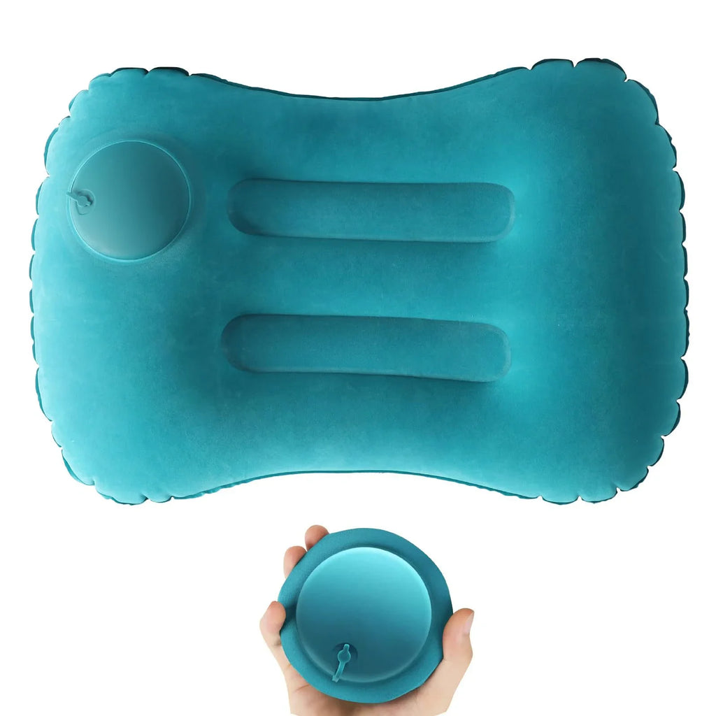 Inflatable Travel Pillow – Camping, Neck & Lumbar Support Inflatable Travel Pillow PLUSH