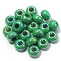 50pcs Acrylic Abacus Spacer Beads Large Hole – DIY Jewelry Acrylic Spacer Beads PLUSH green