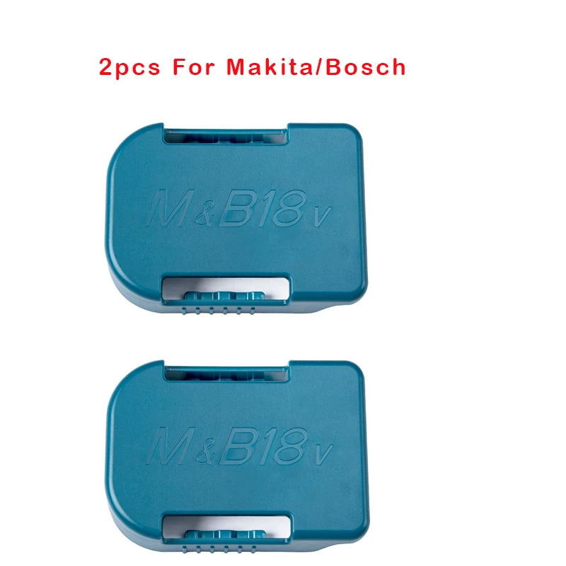 2pc 18V Battery Wall Mount Holder Rack – Makita Bosch Milwaukee Battery Wall Mount Holder PLUSH For Makita Bosch 3 China Mainland