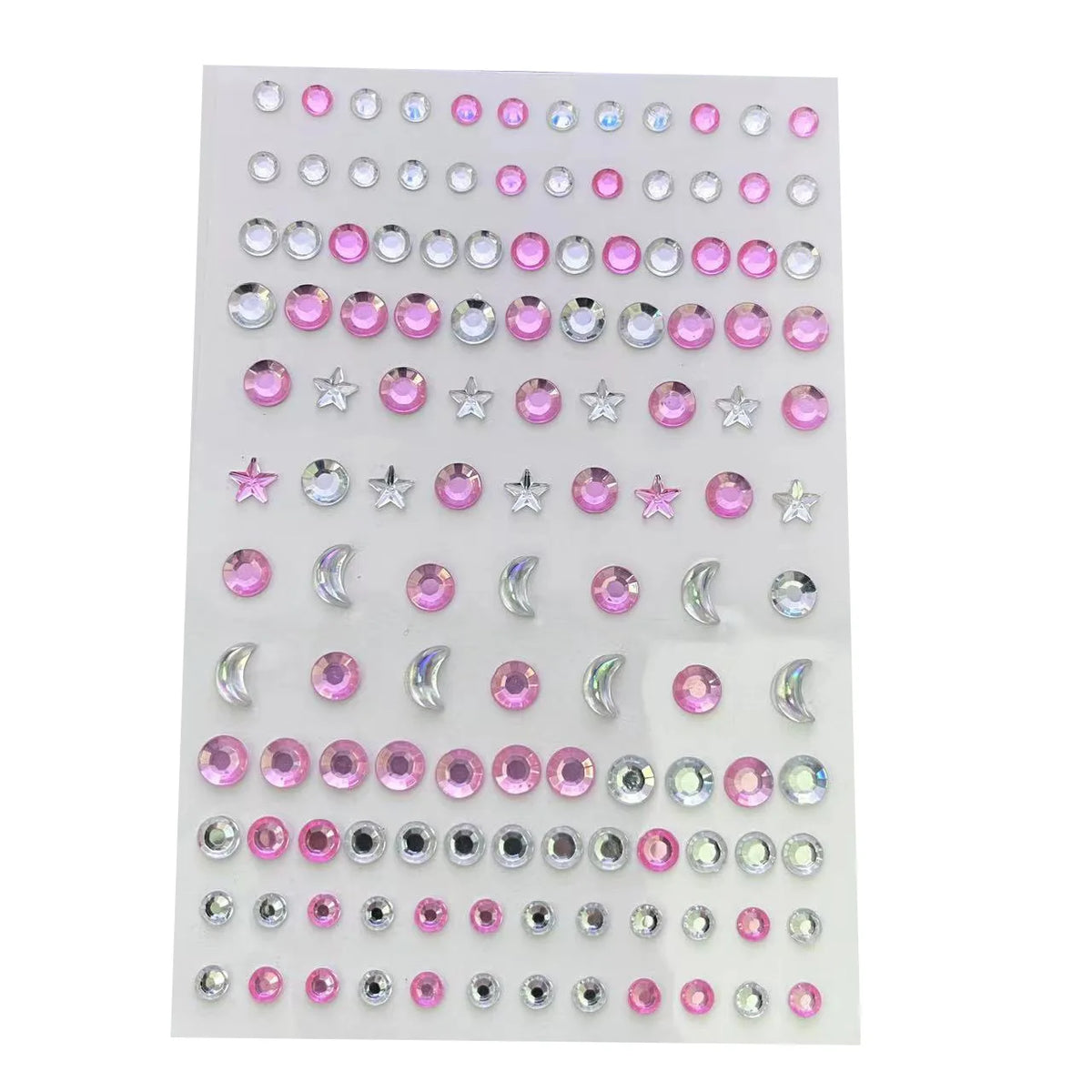Star Moon Face & Nail Gem Stickers – Self-Adhesive Body Decals Face & Nail Stickers PLUSH 4