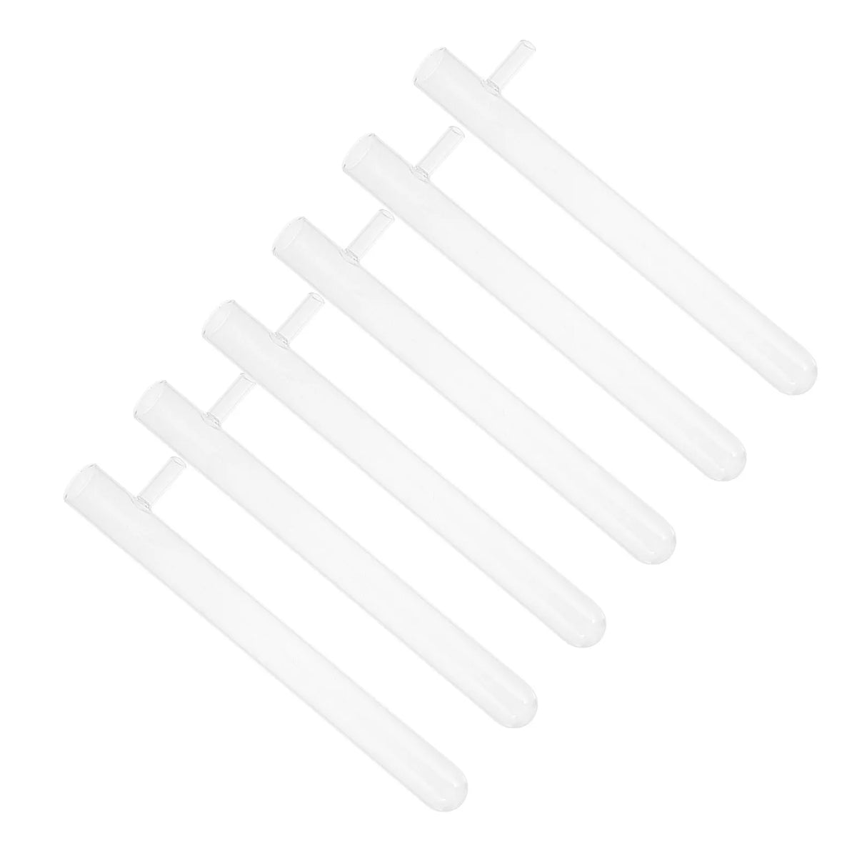 6pcs Borosilicate Glass Side Arm Test Tubes | Lab Glassware Lab Test Tubes PLUSH