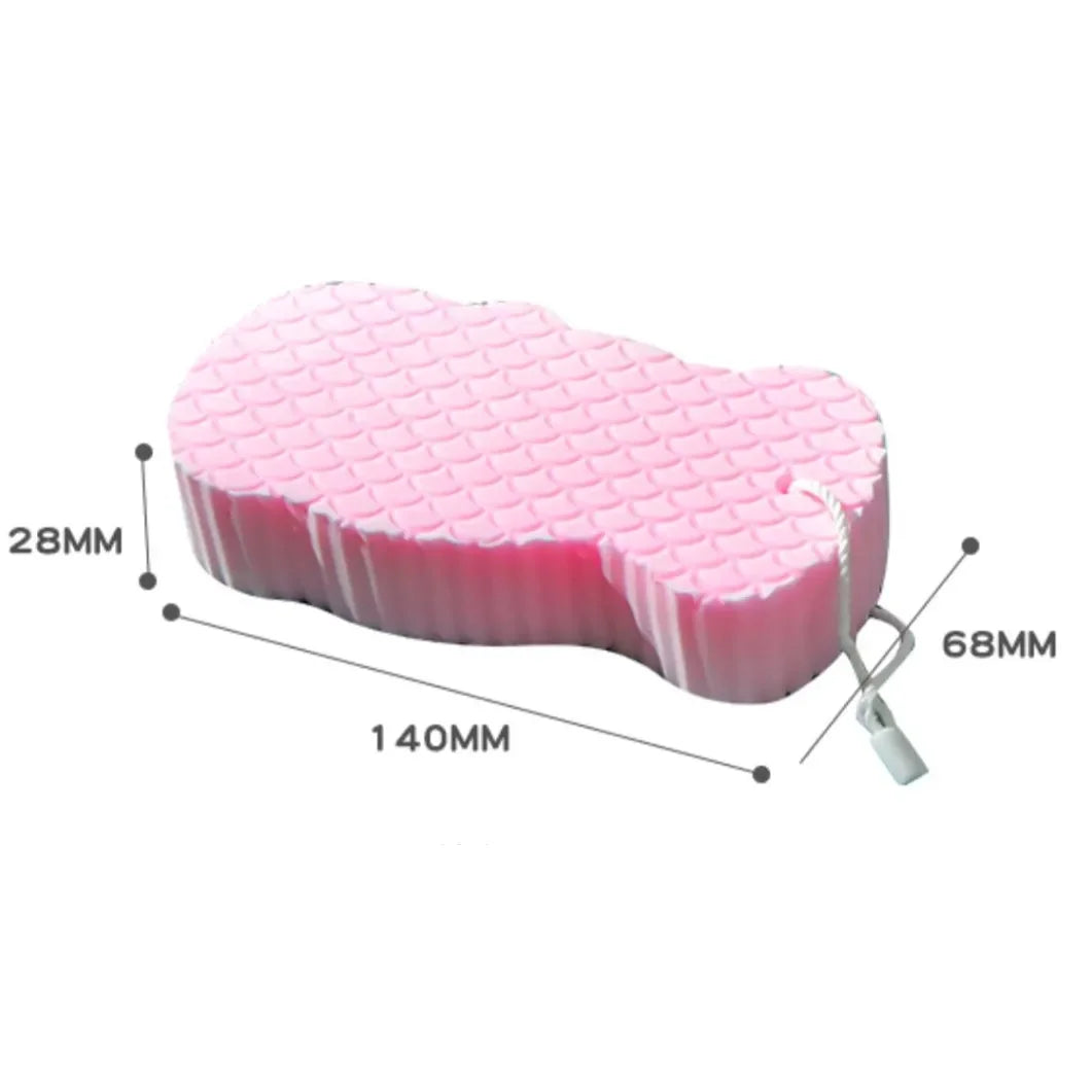 Pink Magic Exfoliating Bath Sponge – Body Scrub for All Ages Exfoliating Bath Sponge PLUSH