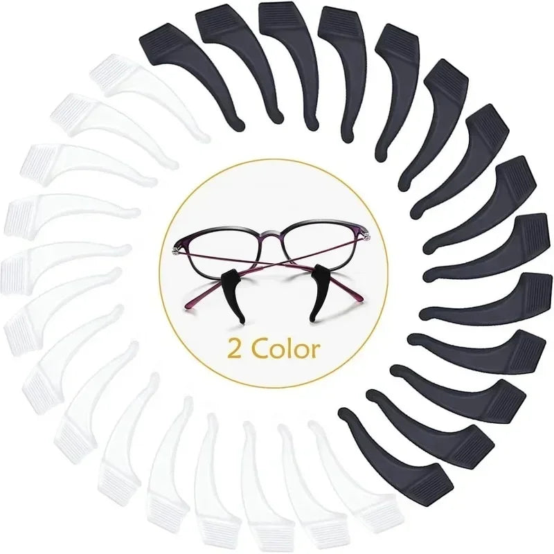 Silicone Anti-Slip Ear Hook Grips for Glasses & Sunglasses Eyewear Accessories PLUSH