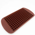 160-Cavity Food Grade Silicone Ice Cube Tray – Mini Square Mold Silicone Ice Cube Tray PLUSH 160Grid-Coffee 10PCS