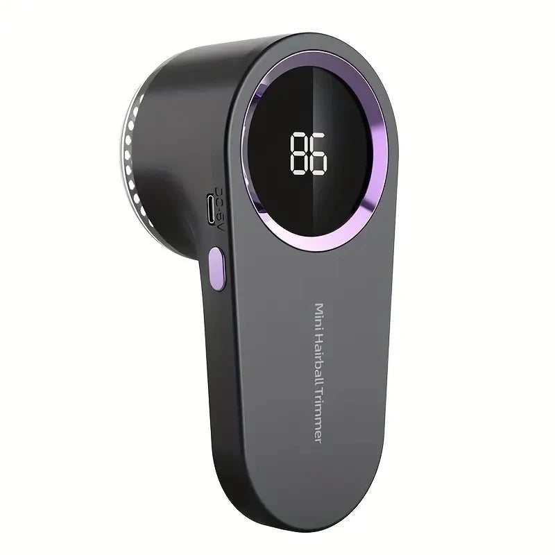 USB Rechargeable Electric Lint Remover & Fabric Shaver – LED Electric Lint Remover PLUSH black